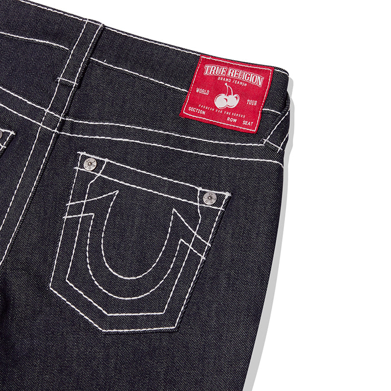 KIRSH X TRUERELIGION ステッチポイントブーツカットデニムパンツ