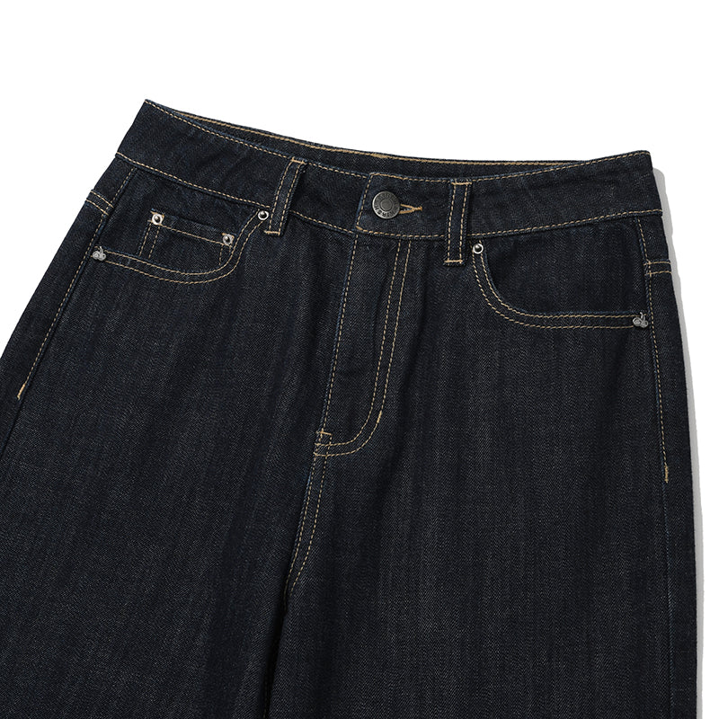 KIRSHプレーンクールストレートフィットデニムパンツ【インディゴブルー】