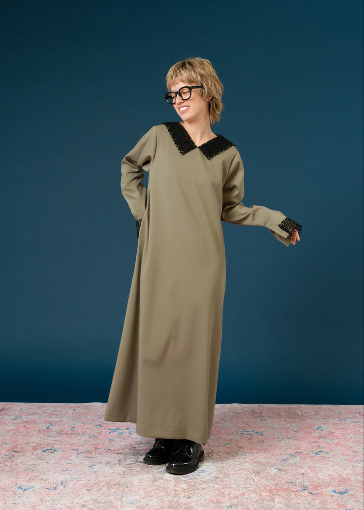 lace collar one-pieceレースカラーワンピース/K256-67148 – Kittle.