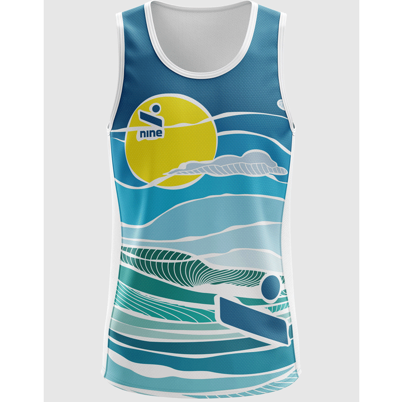 海外ビーチバレープロツアーユニフォームタンクトップストレッチ素材