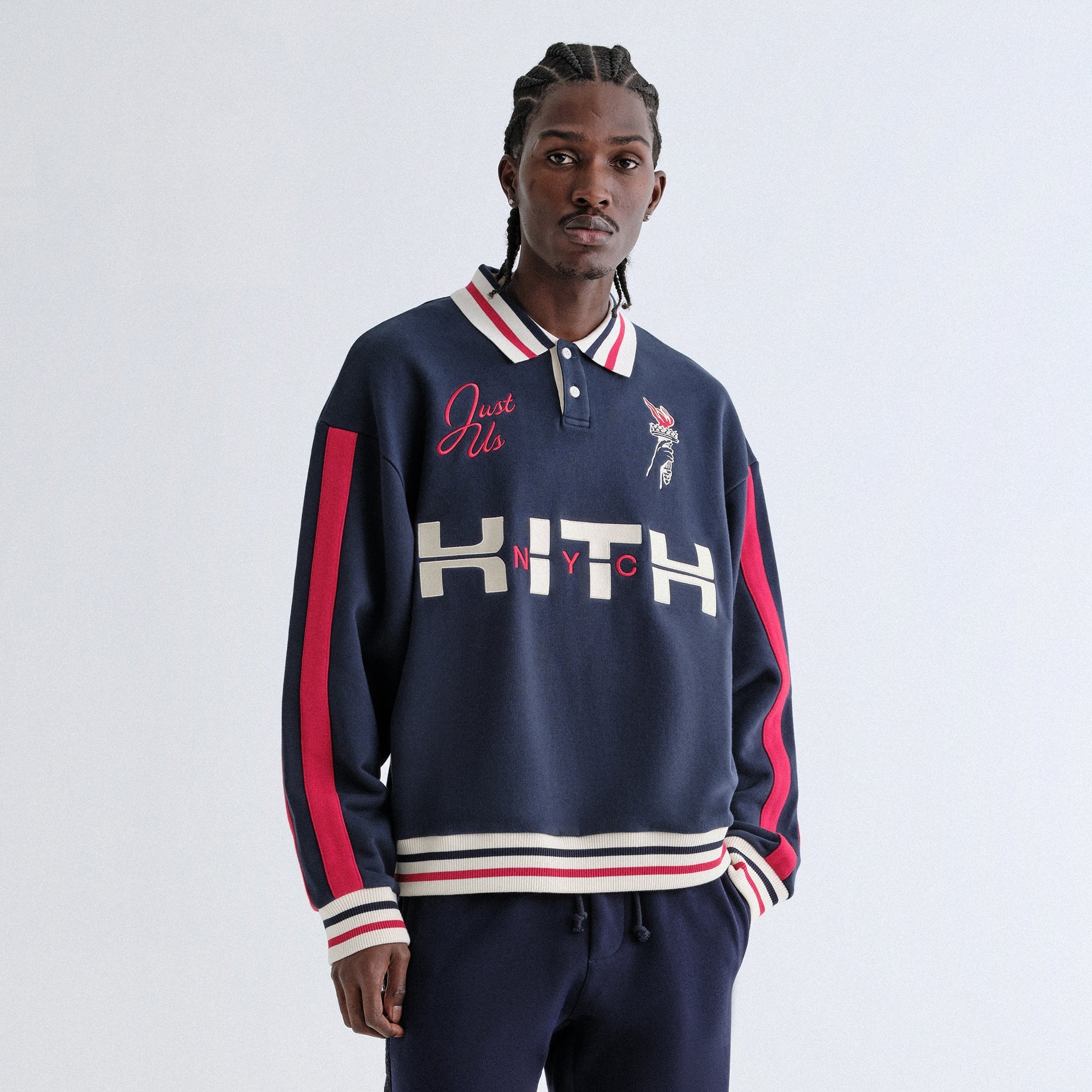 Kith Retro Nelson Collared Pullover - Nocturnal