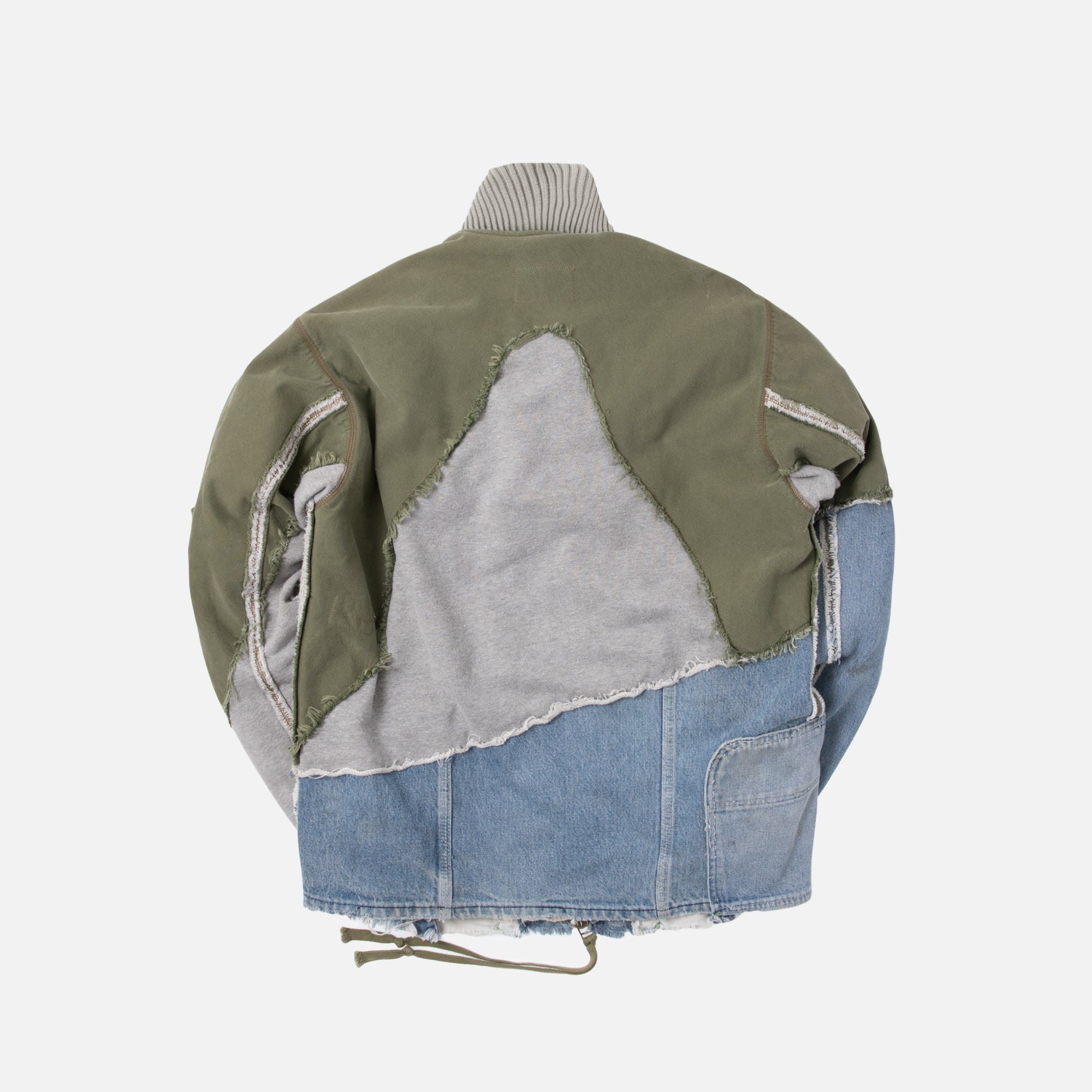 Greg Lauren 50/50 Hi-Tech Zip Jacket - Denim / Army Green – Kith