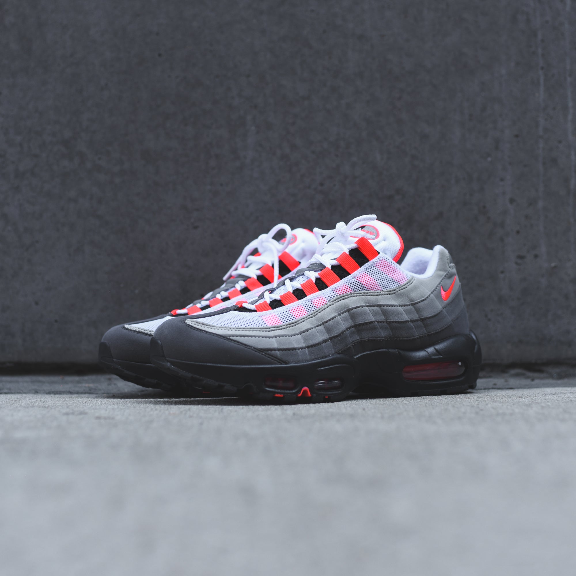 Nike Air Max 95 OG - White / Solar Red – Kith