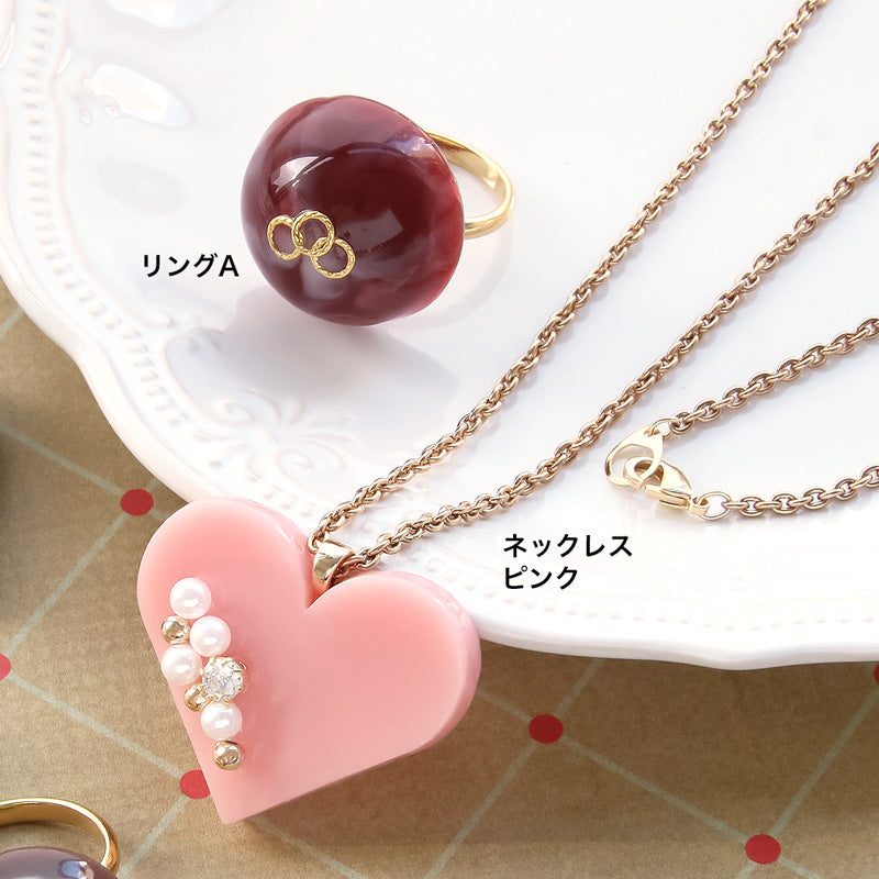 レシピNo.KR0929 ショコラカラーのアクセサリー4種 – 貴和製作所