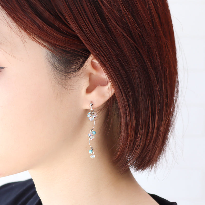 キット 貴和クリスタルのスウィングピアス(KR1156) – 貴和製作所