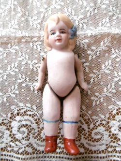 フランスアンティーク,ビスクドール,女の子,ミニョネット