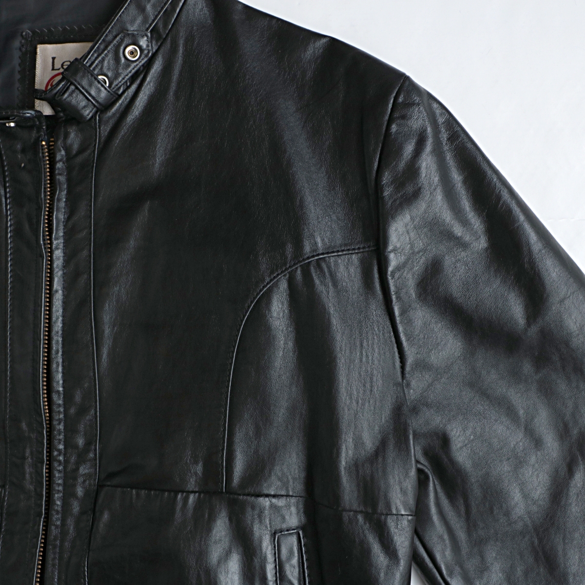 70s vintage sears ”the leather shop” シングル レザー ライダース