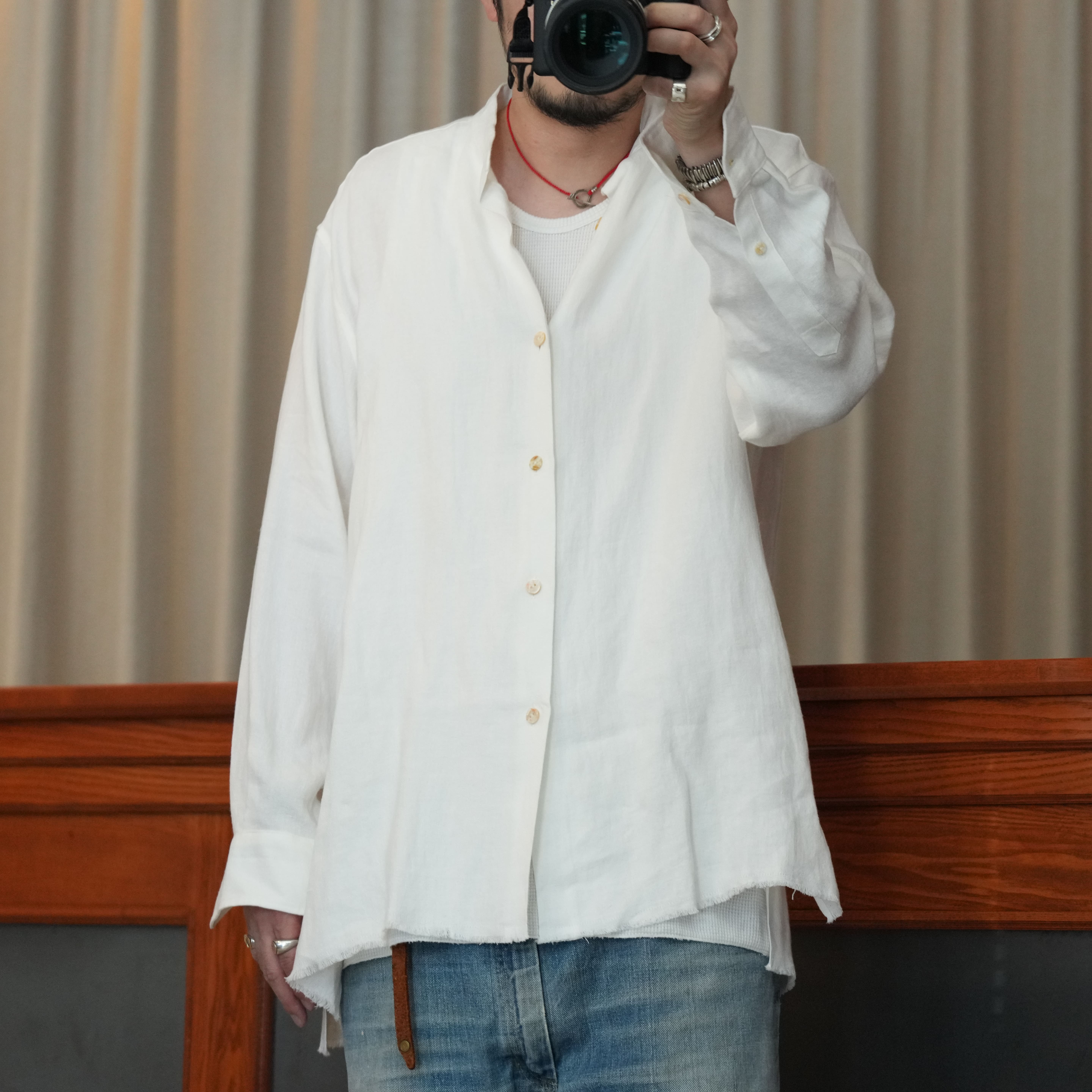 別注TAKE＆SONS テイクアンドサンズ リネン シャツ リネンじゃない