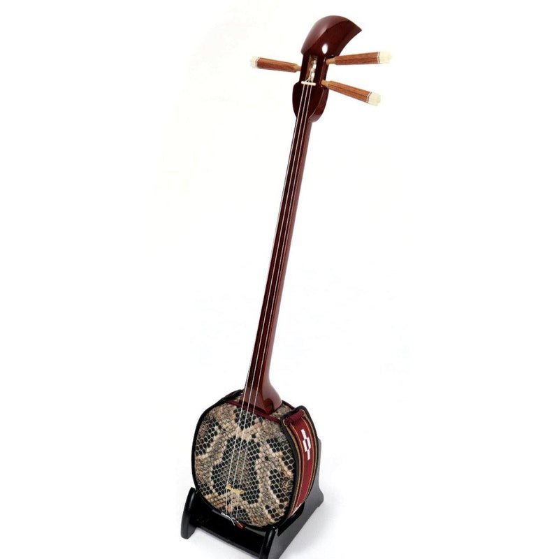 良品】沖縄三線 工四合 人工皮 三味線 概ねきれい 良品】沖縄三線 工四