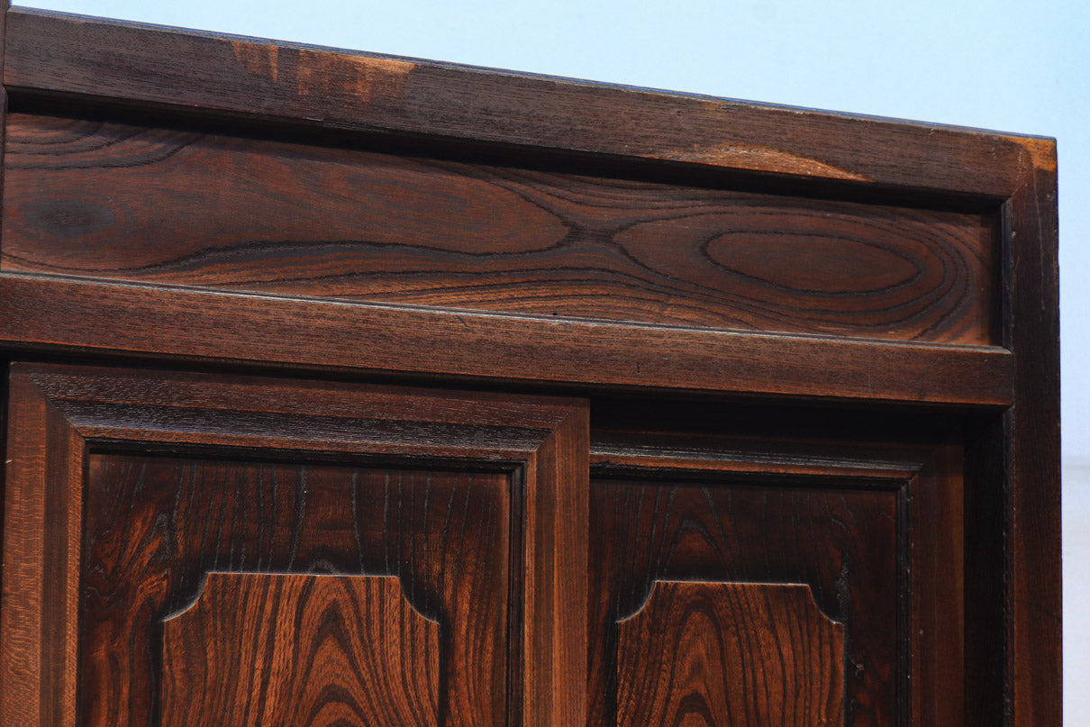 大珍品!! 完全特注品!! 螺旋階段に欅杢目が映える極上階段箪笥 BB2242