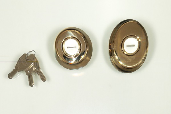 小池ガラス店 / シリンダーセット DNキー 色 : シャインゴールド ドア