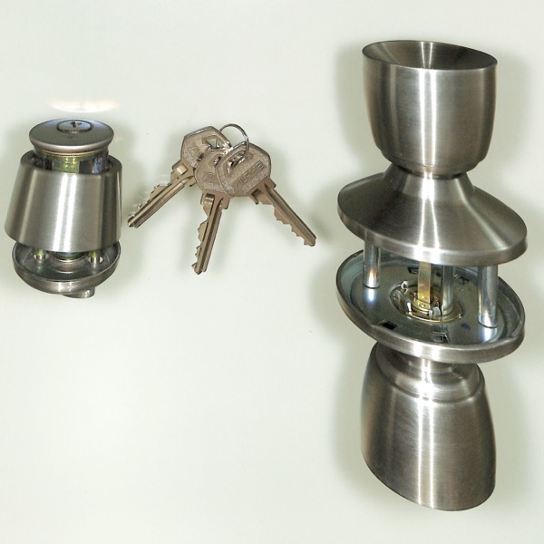 小池ガラス店 / ロンカラーF 握り玉2ロックセット ZDA555 ALPHA製