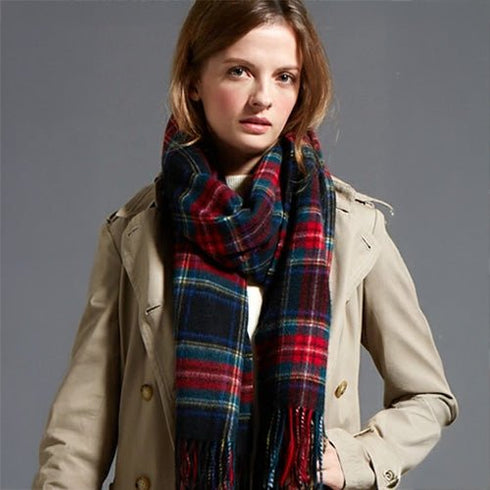 Cashmee｜カシミヤ100％ 大判ストール チェック柄 nouvelle lune