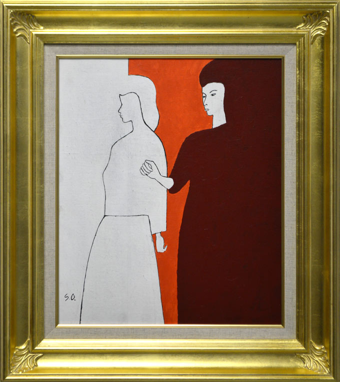 大沢昌助「水田のあたり」リトグラフ 絵画買取・販売の小竹美術