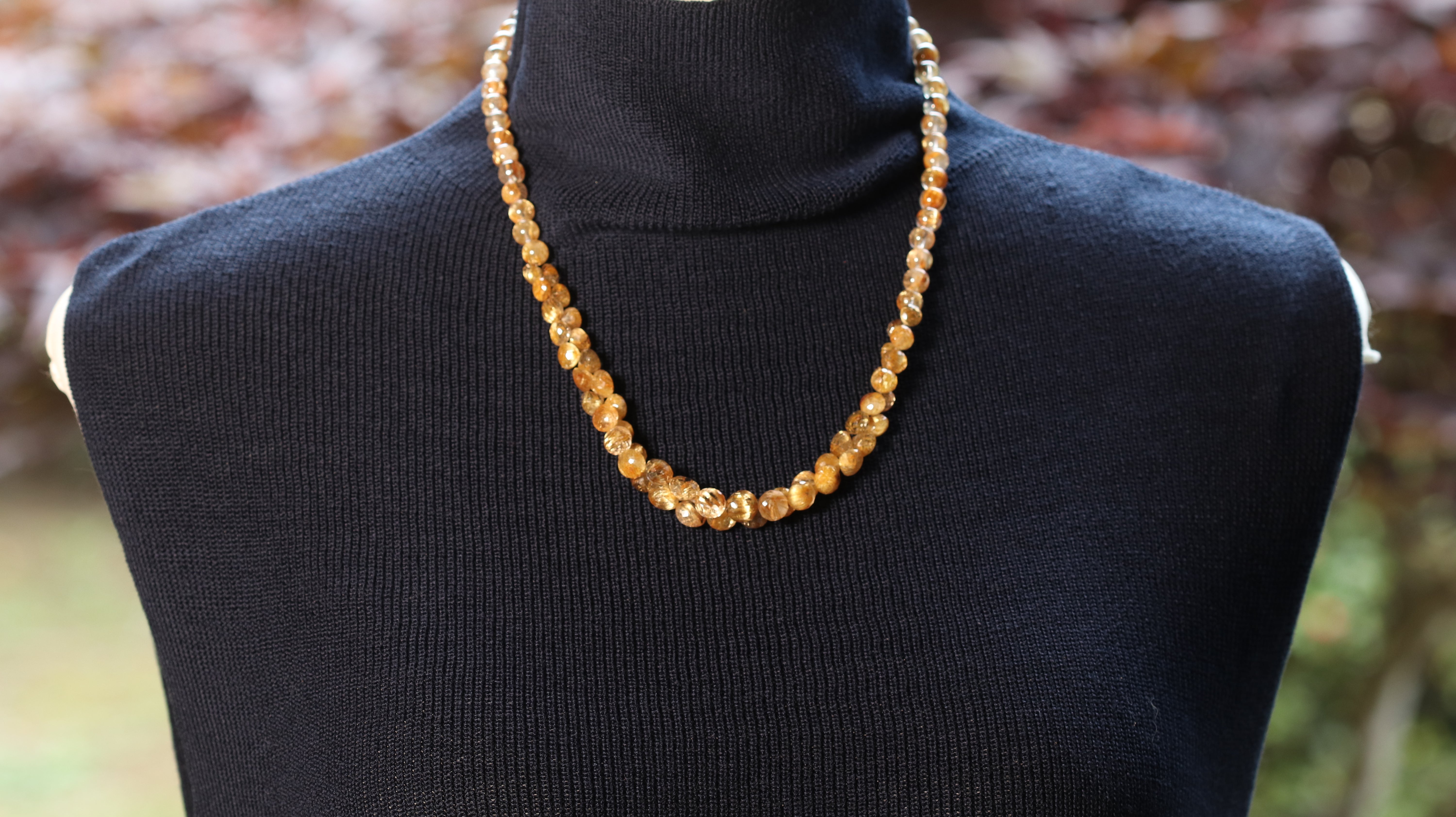 ルチルクォーツ ネックレス【オリジナルデザイン】 – Kou crystal shop