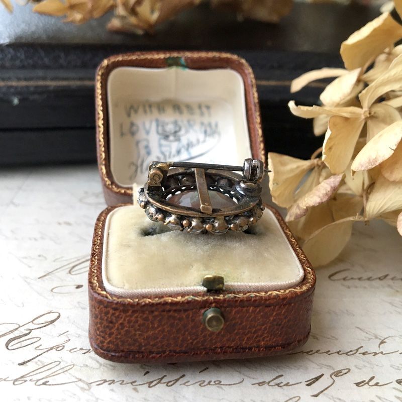 サフィレットのオーバルブローチ - アンティーク k-nuts