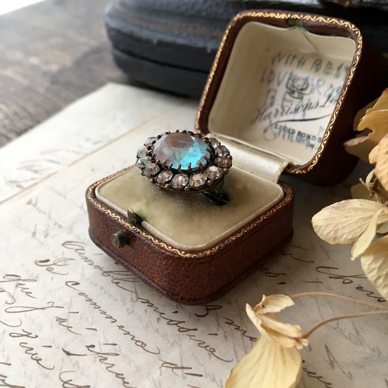 サフィレットのオーバルブローチ - アンティーク k-nuts