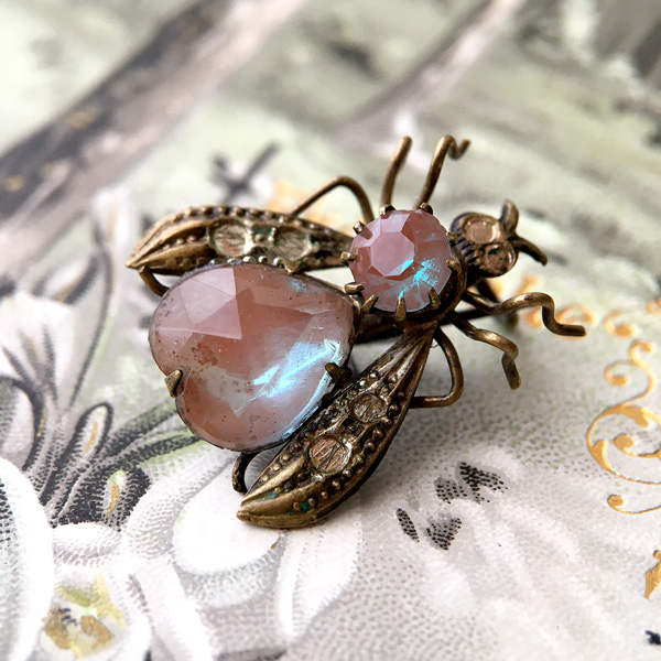 サフィレットのハートバグブローチ - アンティーク k-nuts