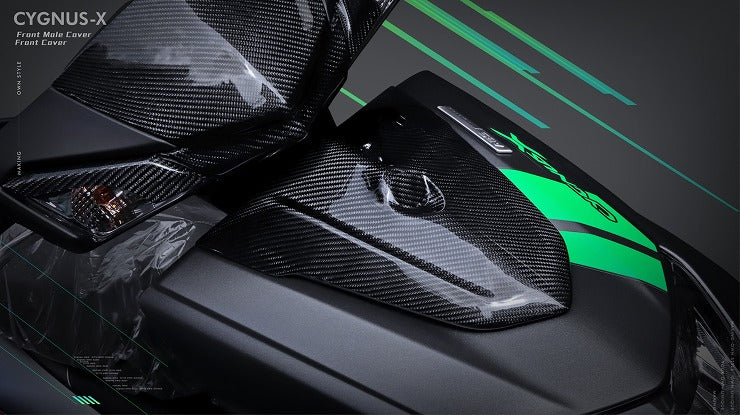 シグナスX5型用フロントワンオフカーボンパネル