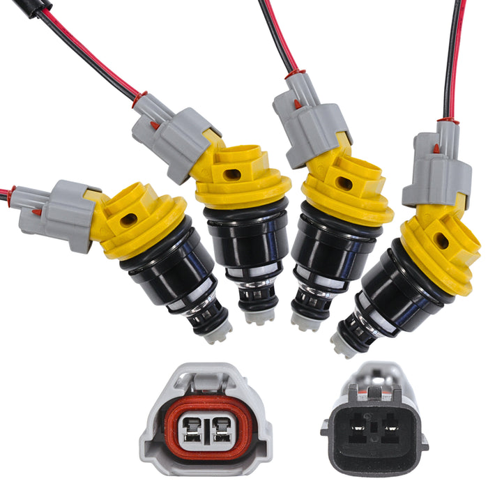 4 x 550cc fuel injectors fit Nissan Nismo Silvia 200sx S13 S14 S15