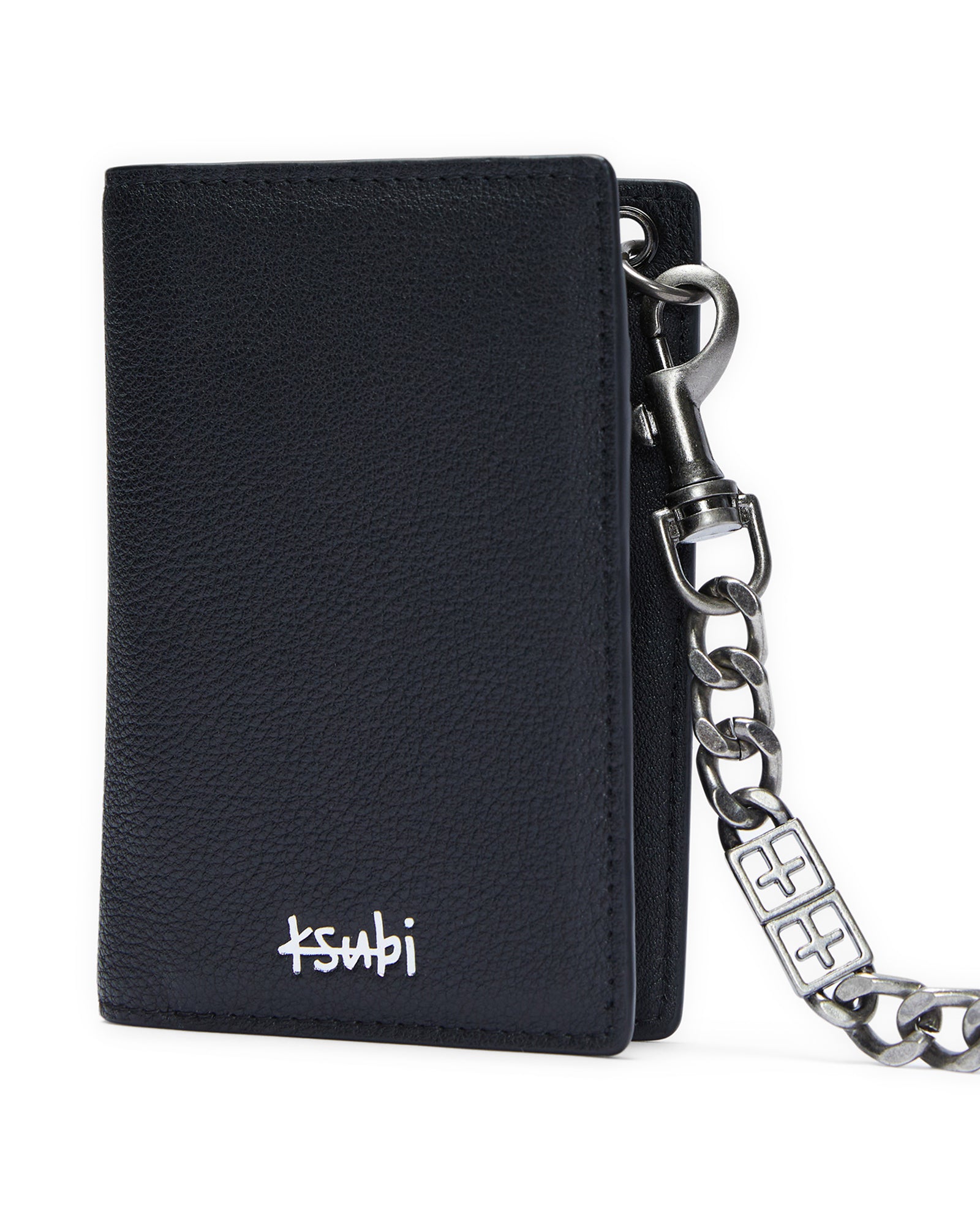 1999 Chain Leather Wallet - Antique Silver | Ksubi ++