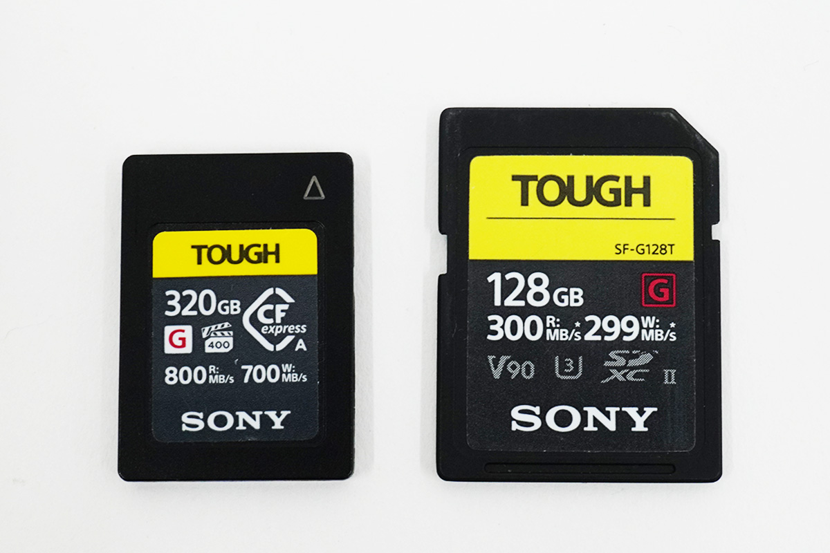 高速書き込み可能な「CFexpress Type A メモリーカード」。α9 III、α1
