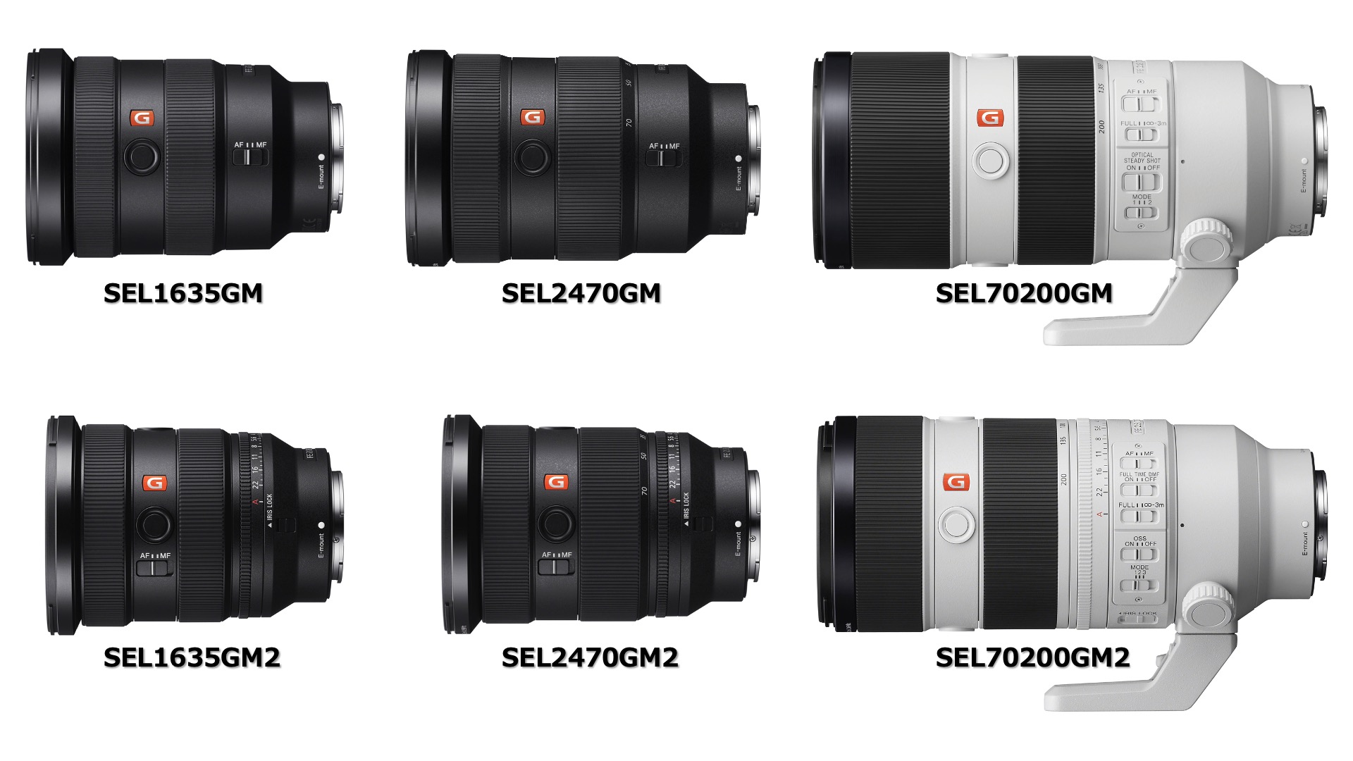 ズーム全域開放F値2.8 の大三元レンズ は第2世代（ SEL1635GM2