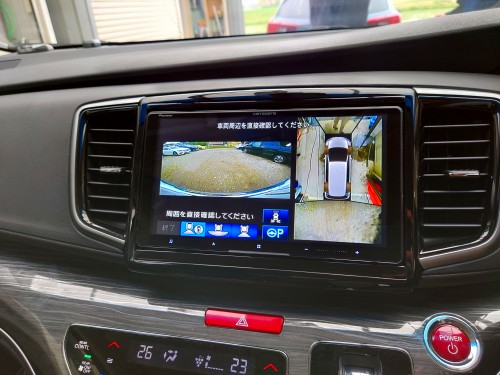 RC系オデッセイ】マルチビュー、インターナビ付車 社外9インチナビ取付