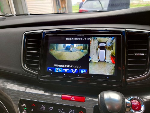 RC系オデッセイ】マルチビュー、インターナビ付車 社外9インチナビ取付