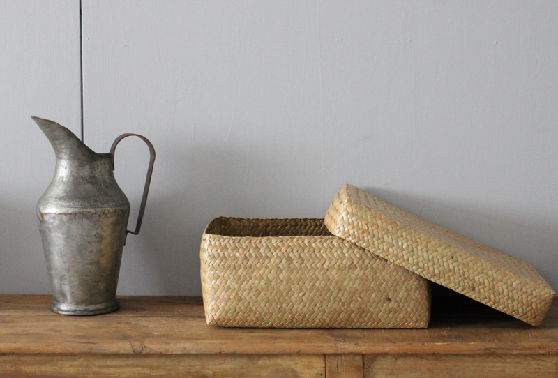 カチュー水草ふた付き四角BOX 3点セット | くらし舎 本店