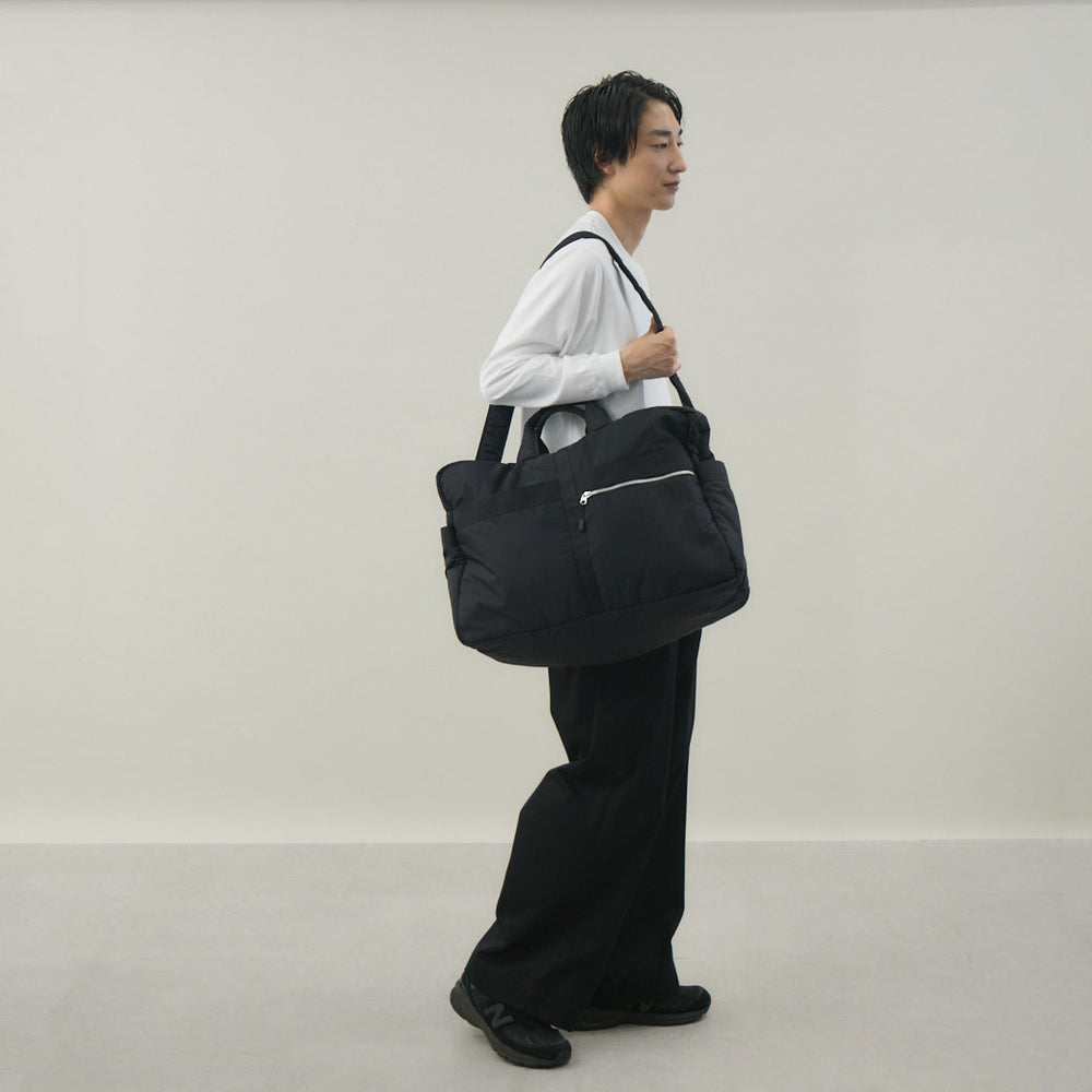 高密度織ナイロン ボストンバッグ 黒 豊岡産 – kuros.style