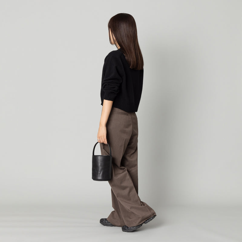 レザー バケットバッグ Bucket tote 黒 S – kuros.style