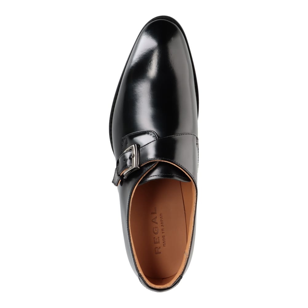 未使用級☆リーガル シングルモンクストラップ ビジネスシューズ 革靴