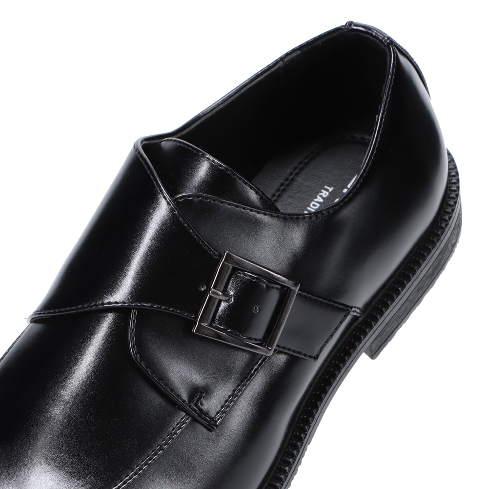 ON&OFF 幅広モンクストラップビジネス メンズ ブラック | 靴（シューズ