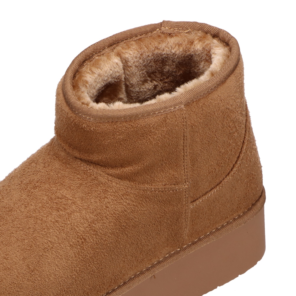 MOZ sweden モズ スウェーデン防滑 厚底ムートン風 ブーツ レディース