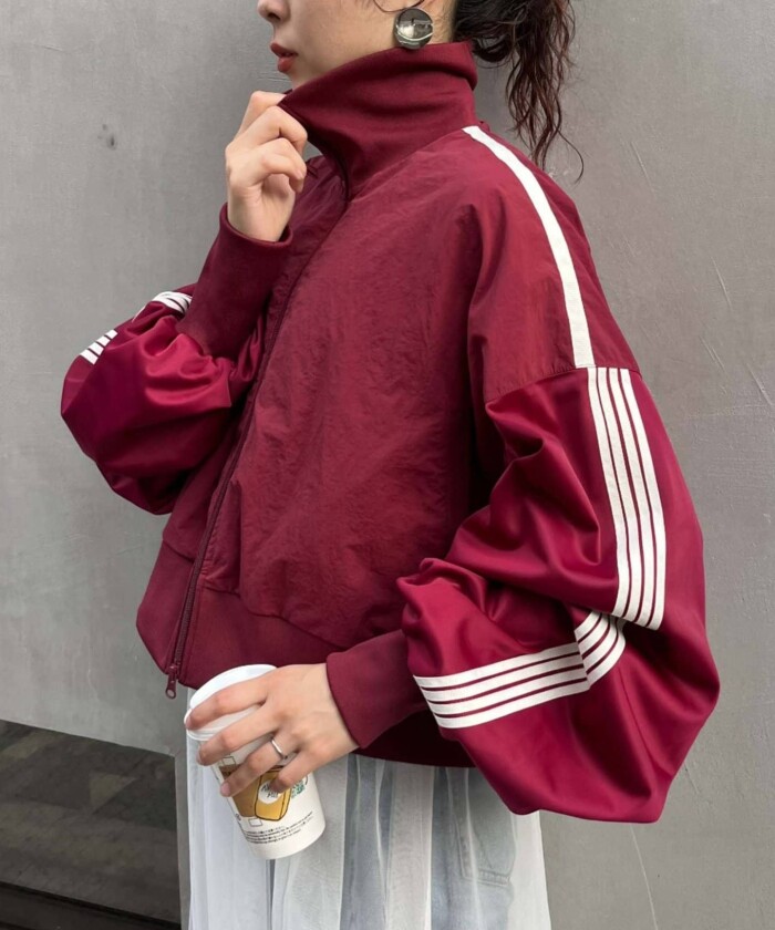 etsinta／エシンタ】ナイロントラックボリュームスリーブジャケット