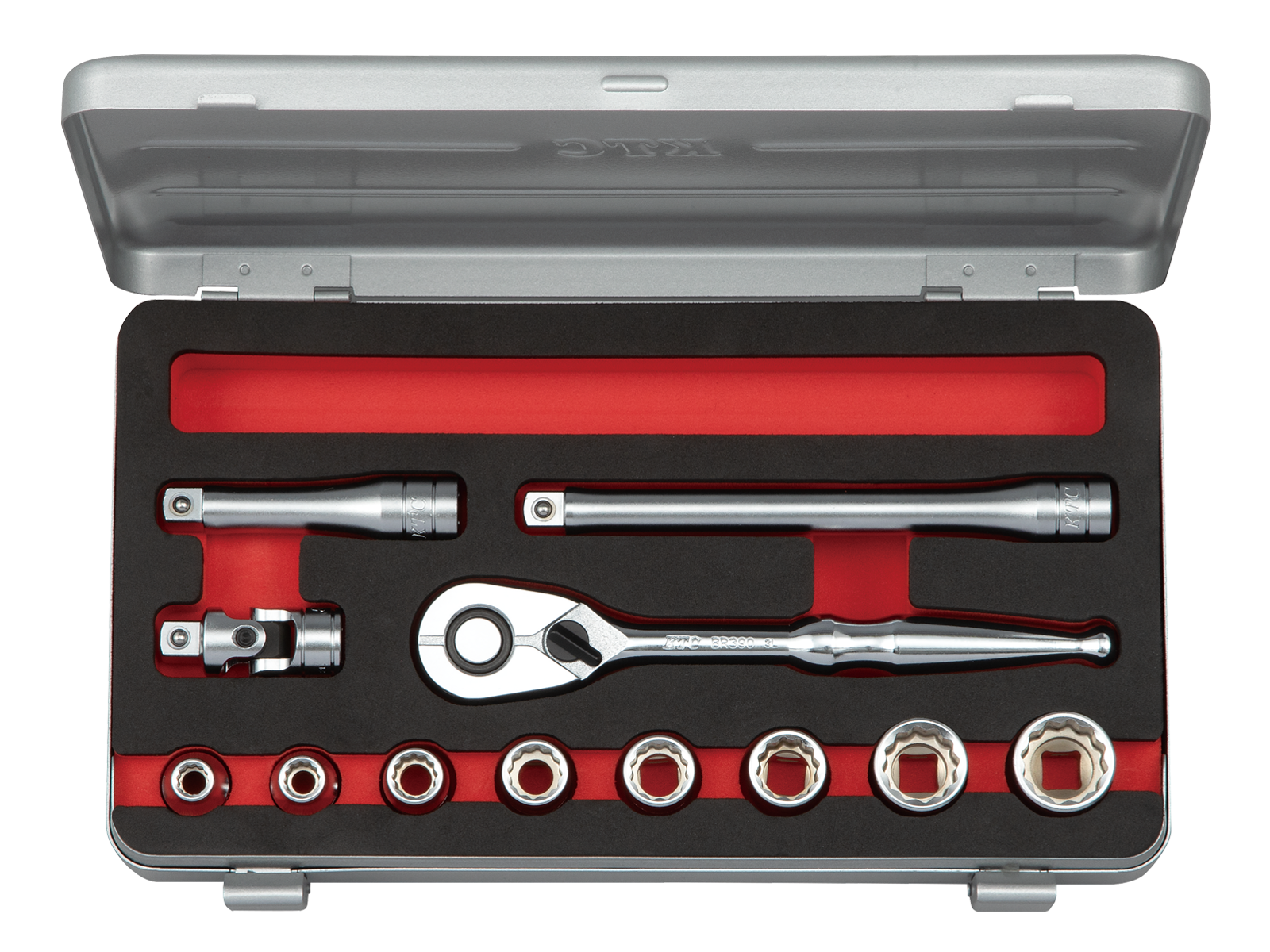 9.5sq.ソケットレンチセット（十二角）[12点] | KTCツール