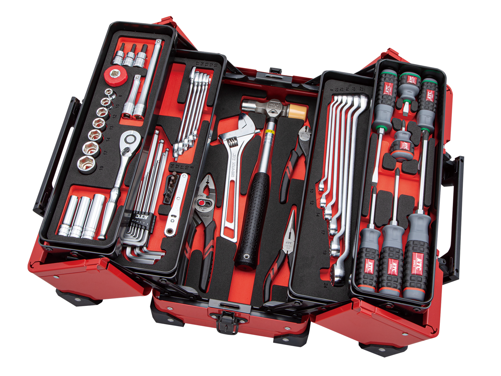 2021SKセール限定品】9.5sq.工具セット（両開きメタルケースタイプ