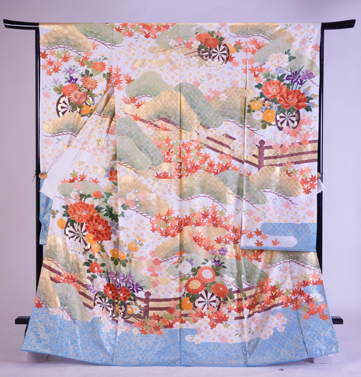 90100】王朝花車｜成人式の高級振袖レンタルは京都逸品館へ