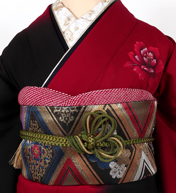 振袖 レンタル フルセット 成人式 二十歳のつどい 結婚式 赤 黒 レッド