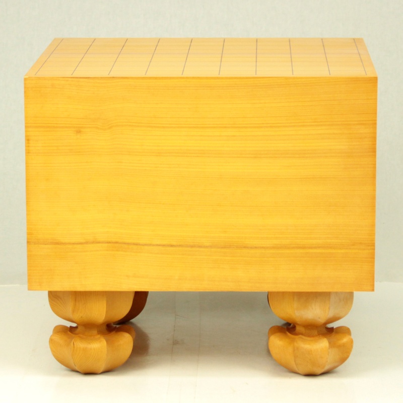 日向産】本榧脚付将棋盤 7.6寸柾目 178031