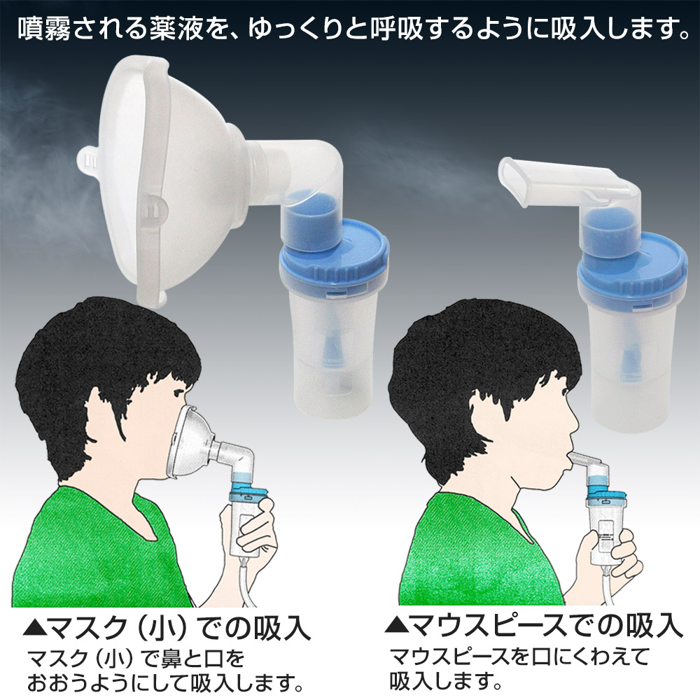 吸入器.com / 新鋭 コンプレッサー式 ミリコンCUBE KN-80S