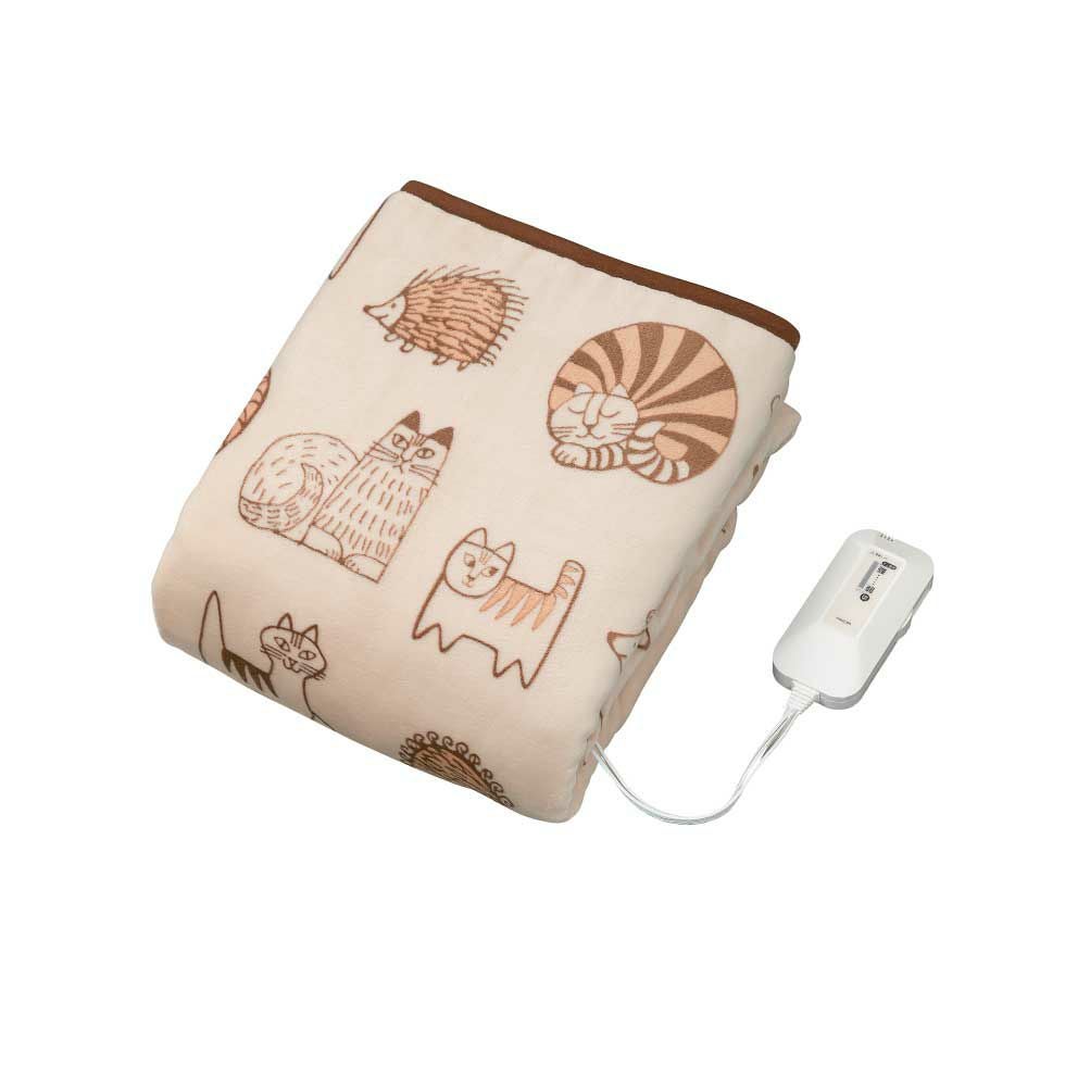 販売終了】電気毛布(掛け敷き)リサ・ラーソン188x120cmKDK-L501