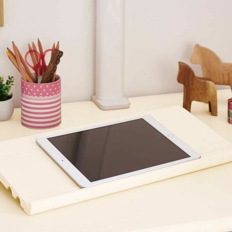 CDコンパクトステップアップデスクホワイトウォッシュ色CDR-985/CDR