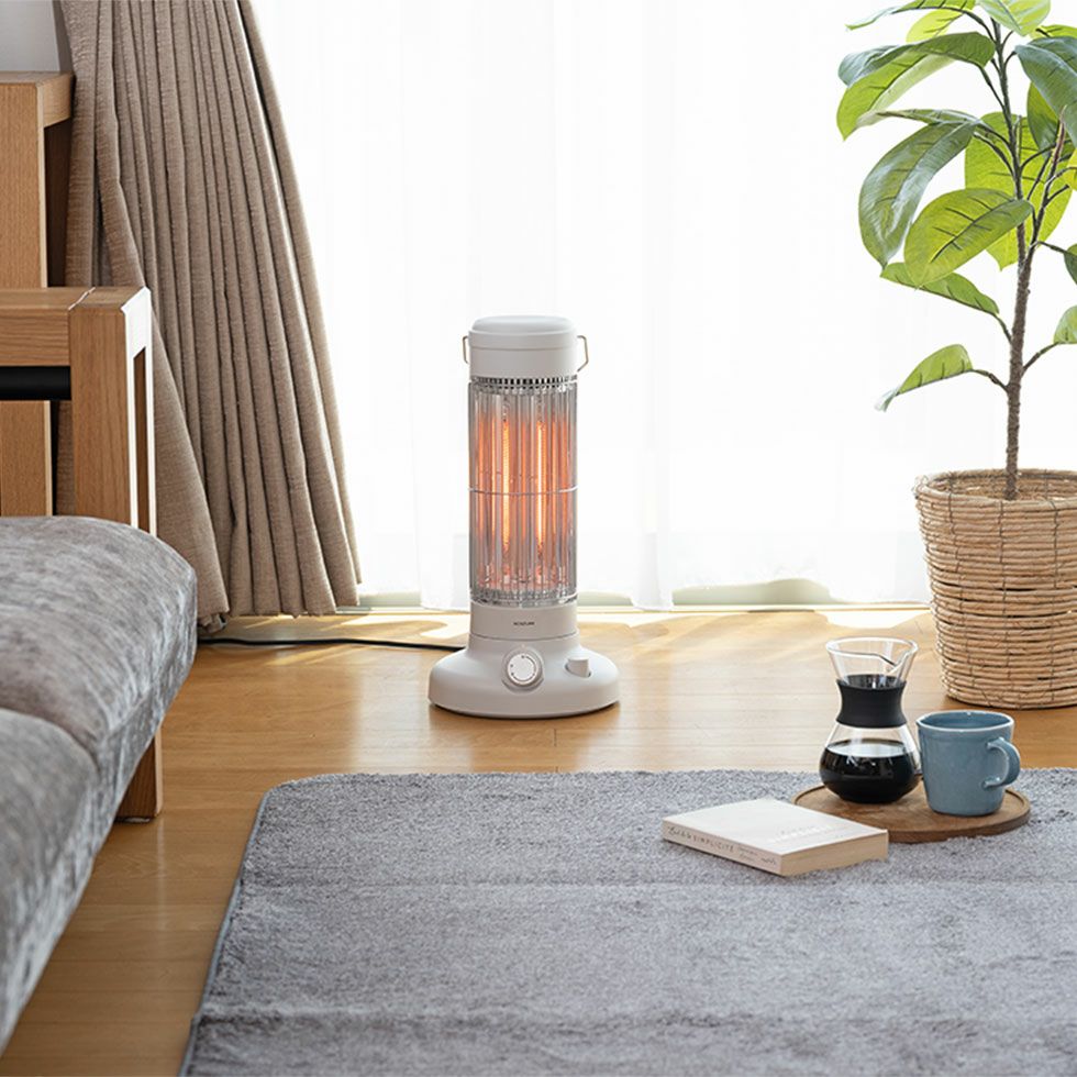 カーボンヒーターレトロデザイン遠赤電気ストーブKKH-0658 | コイズミ