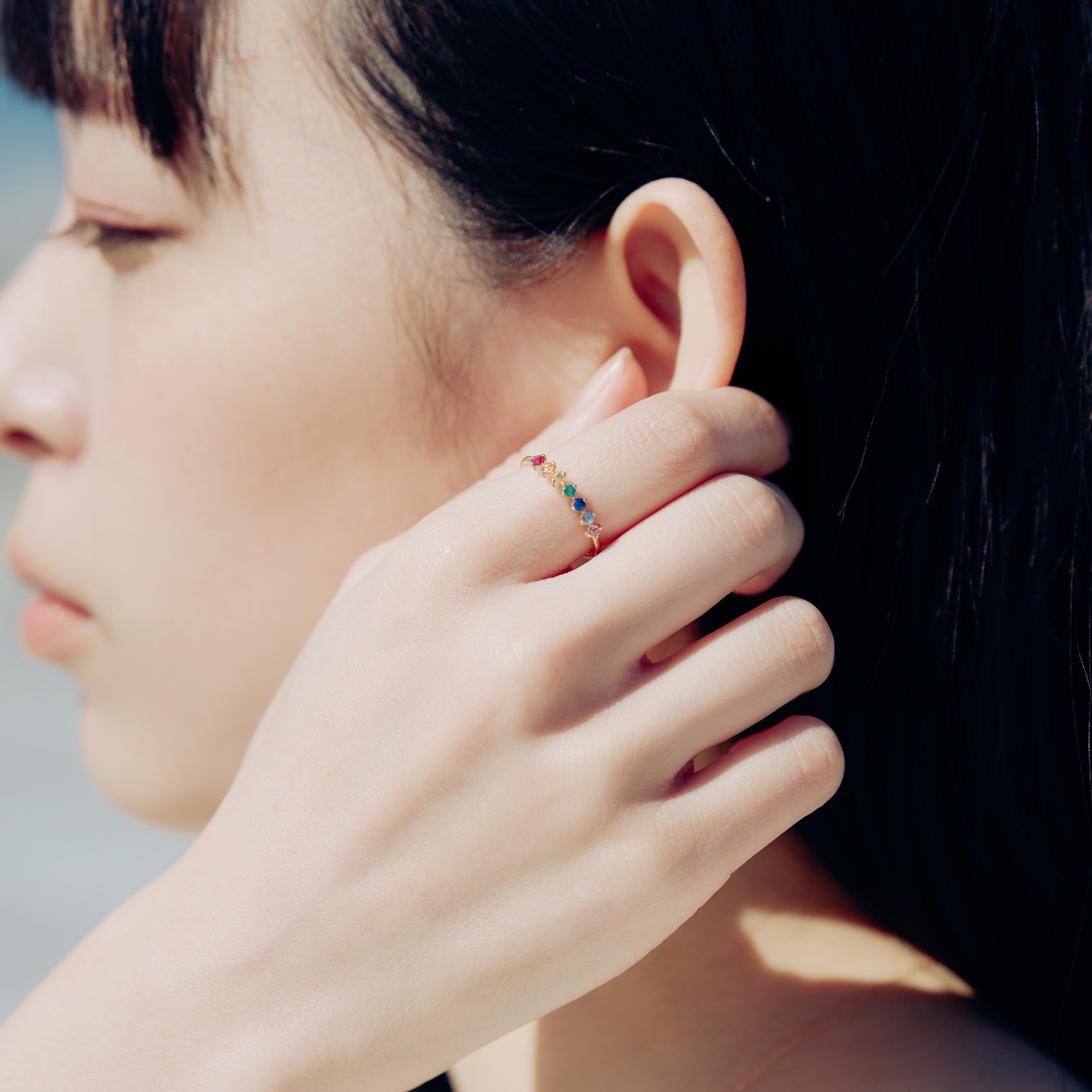 受注生産】K18 セブンストーン リング | 20-4503 – L&Co.