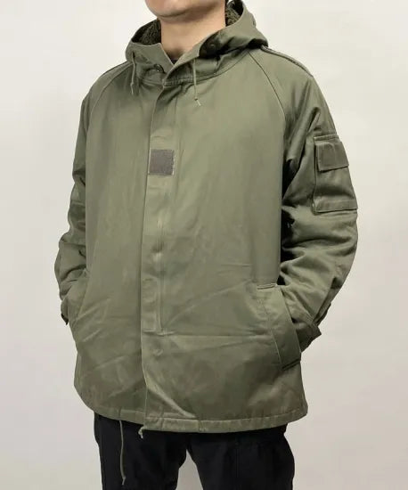 訳あり】フランス軍 OD F-2 マイクロパーカー ライナー付 USED 422UD