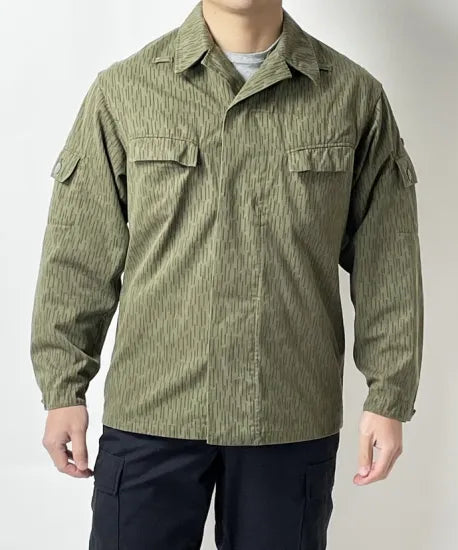 旧東ドイツ軍 NVA レインドロップカモ フィールドジャケット サイド