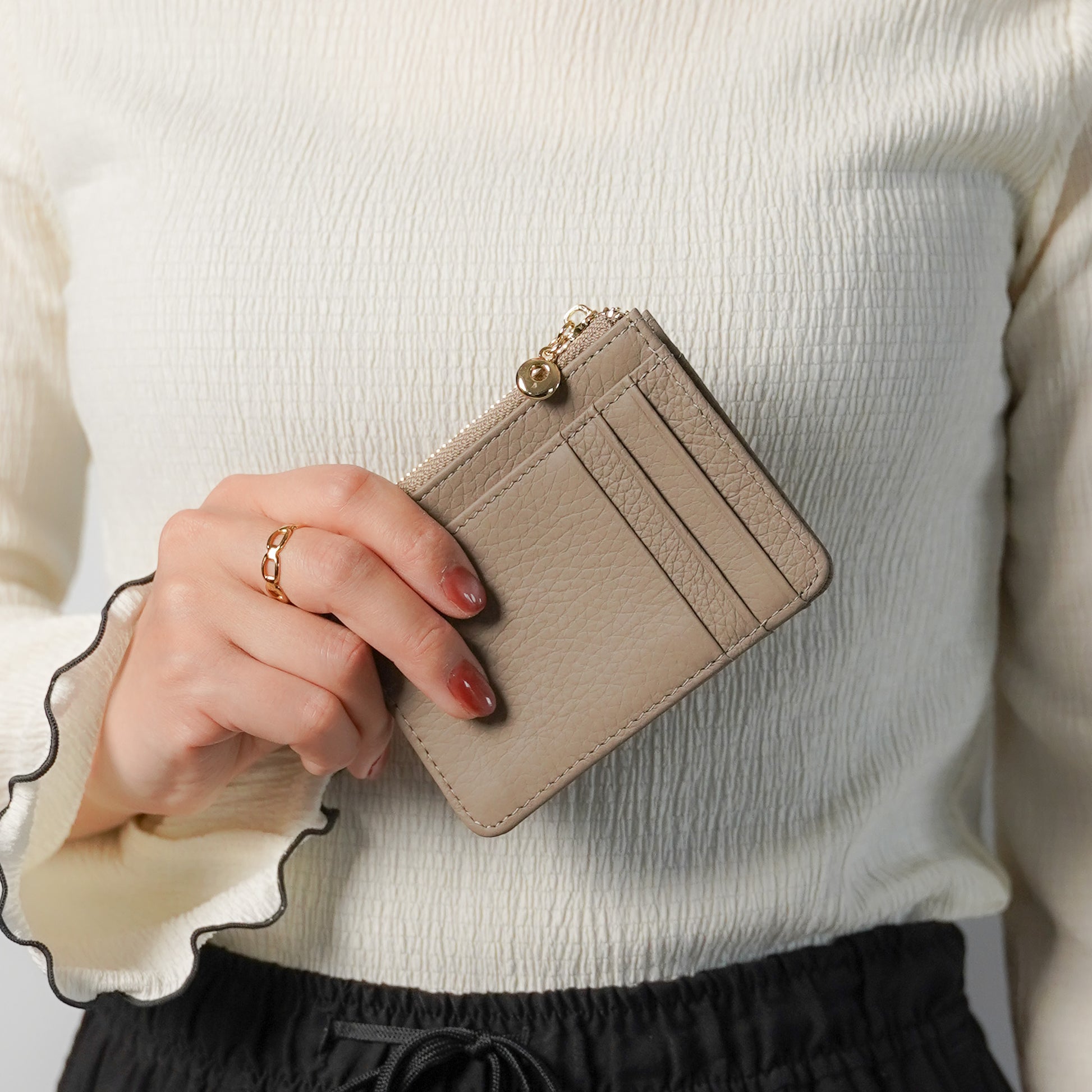 フラグメントケース レザー カードケース 本革 ミニ財布 小銭入れ