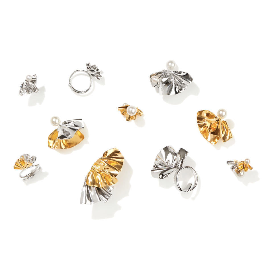 Raffle (M) Earrings MIX (GD×SV) | Lamie (ラミエ) Jewelry Accessory